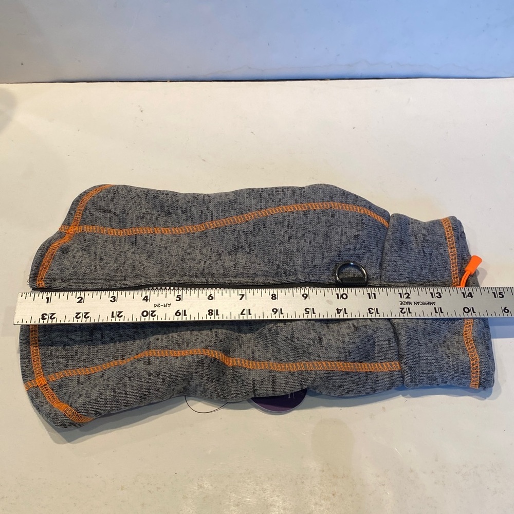 NWT Gray Fleece Dog Cover-up Coat - Picture 2 of 8